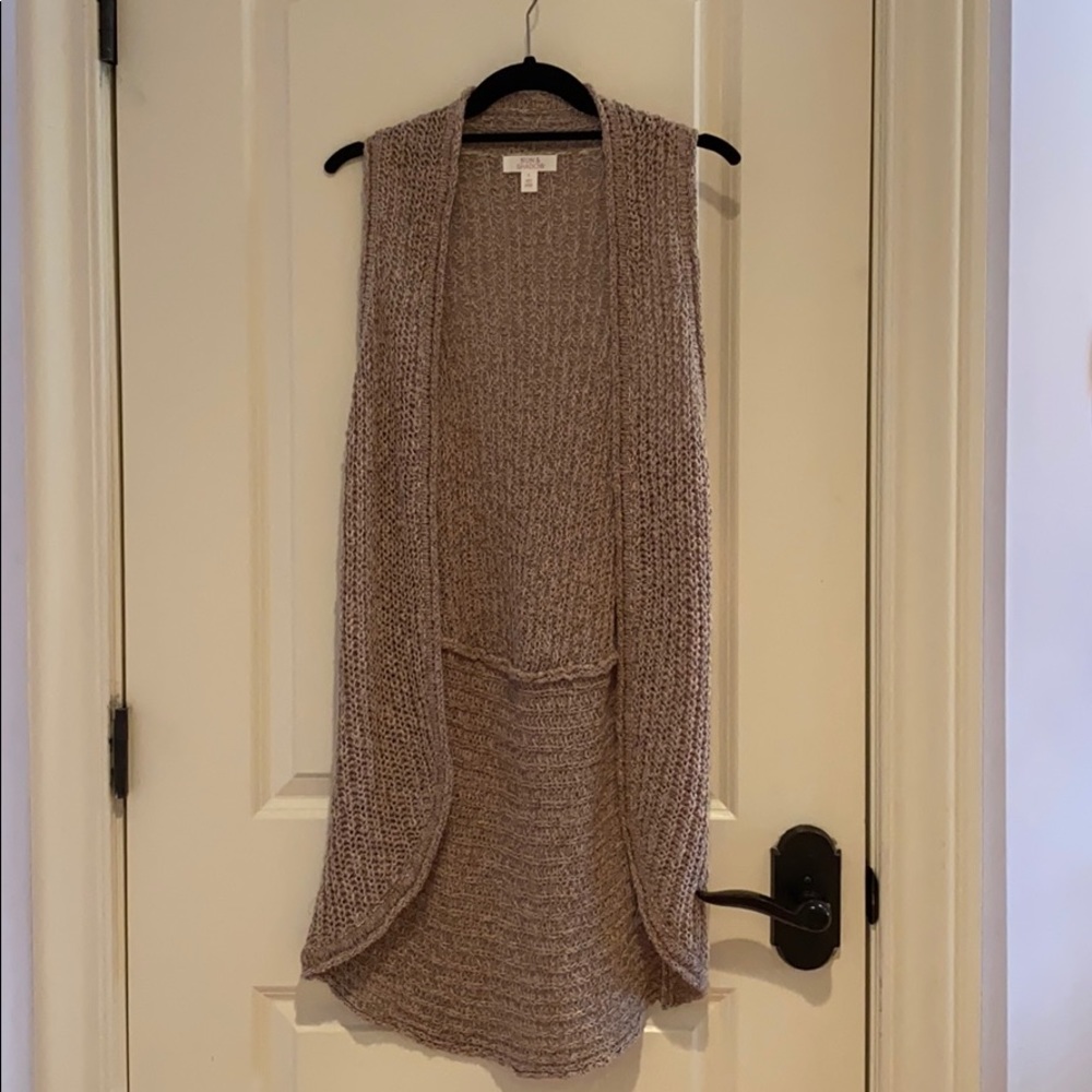 Sun and Shadow tank cardigan